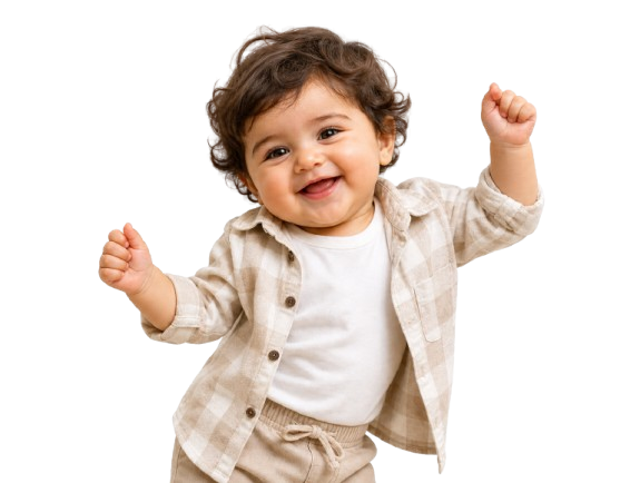 AI generated baby in nature