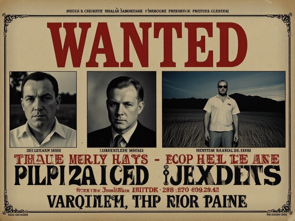 Comparison showing traditional vs AI wanted poster creation