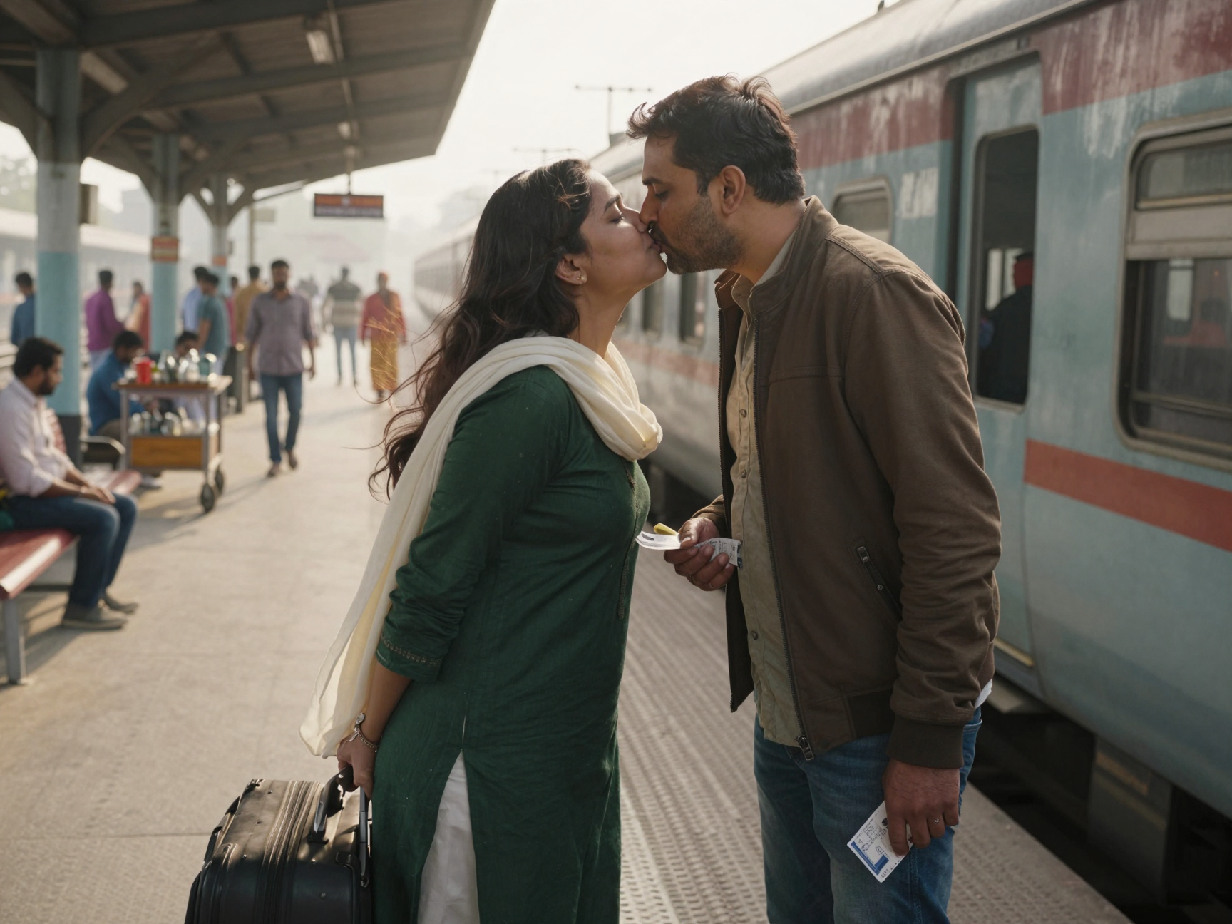 Romantic dream kiss social media video