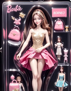 Group photo Barbie filter application
