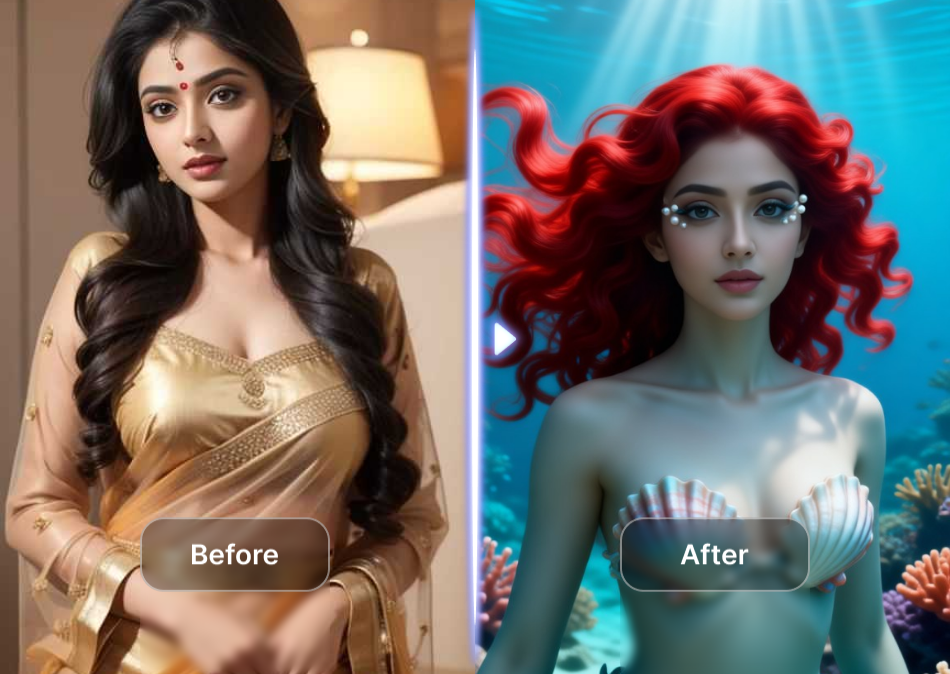 Diferentes variaciones de estilo del filtro de sirena