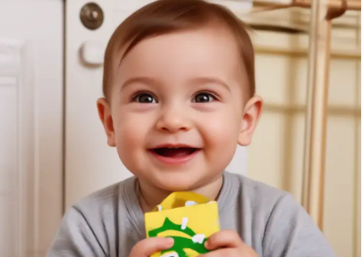 Simple baby face generator app interface