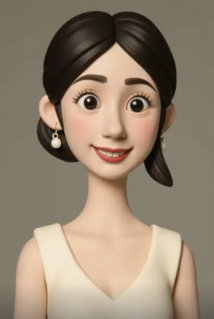 Claymation style musician with guitar