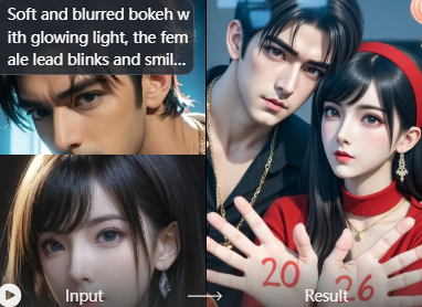 AI one-click photo enhancement for New Year