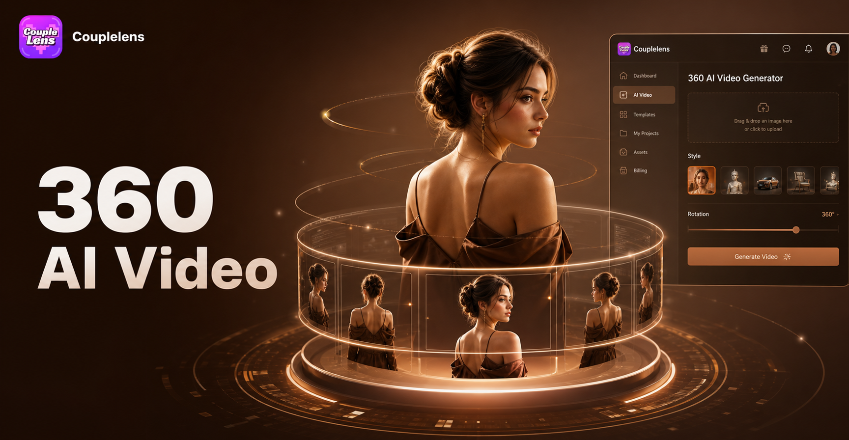 AI 360 Rotation Video Generator