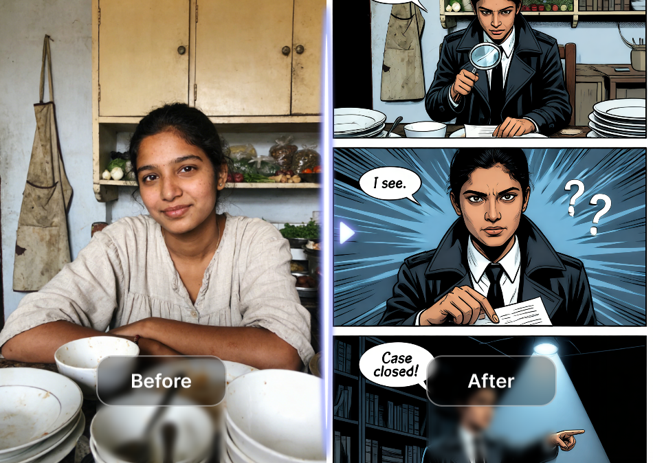 AI manga text to image generation
