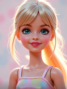 Anime chibi 3D avatar generated from photo