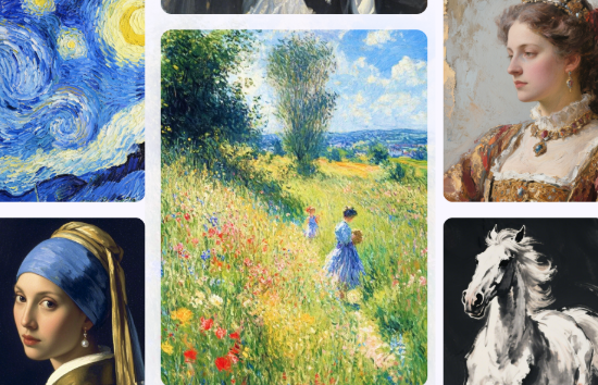 AI watercolor portrait effect transformation example 3