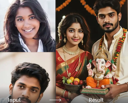 AI suggesting Onam poster design elements