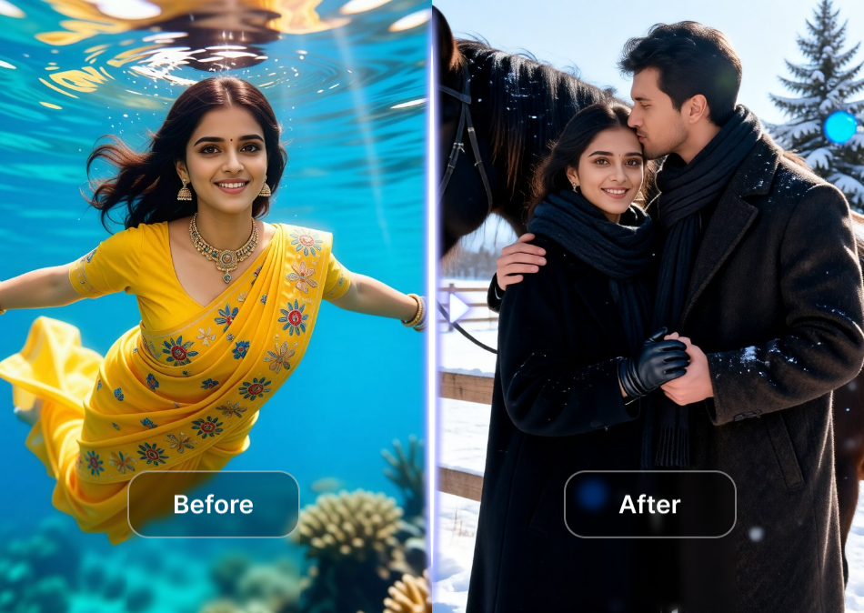 Video with Romantic Color Glow