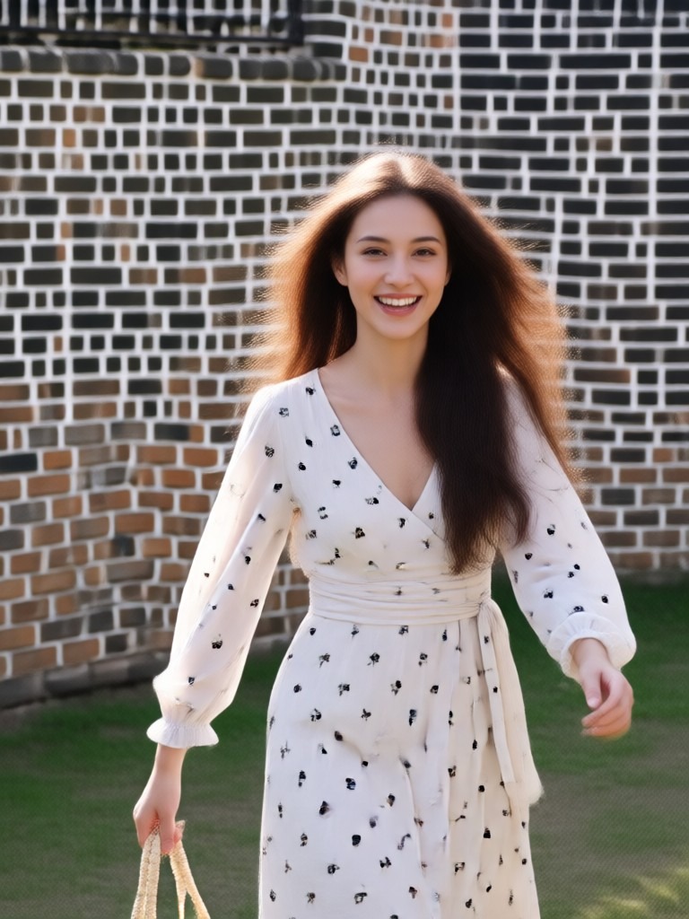 AI walking video with changing scenery
