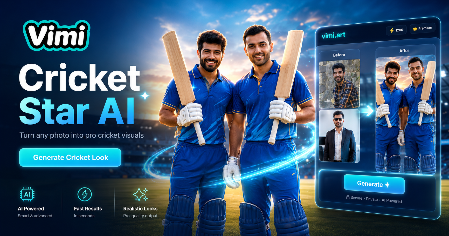 Vimi AI Cricket: Design Your Custom Jersey Mockup Instantly