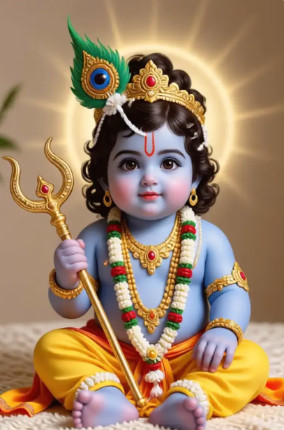 Baby Krishna Photo Editor mobile app interface