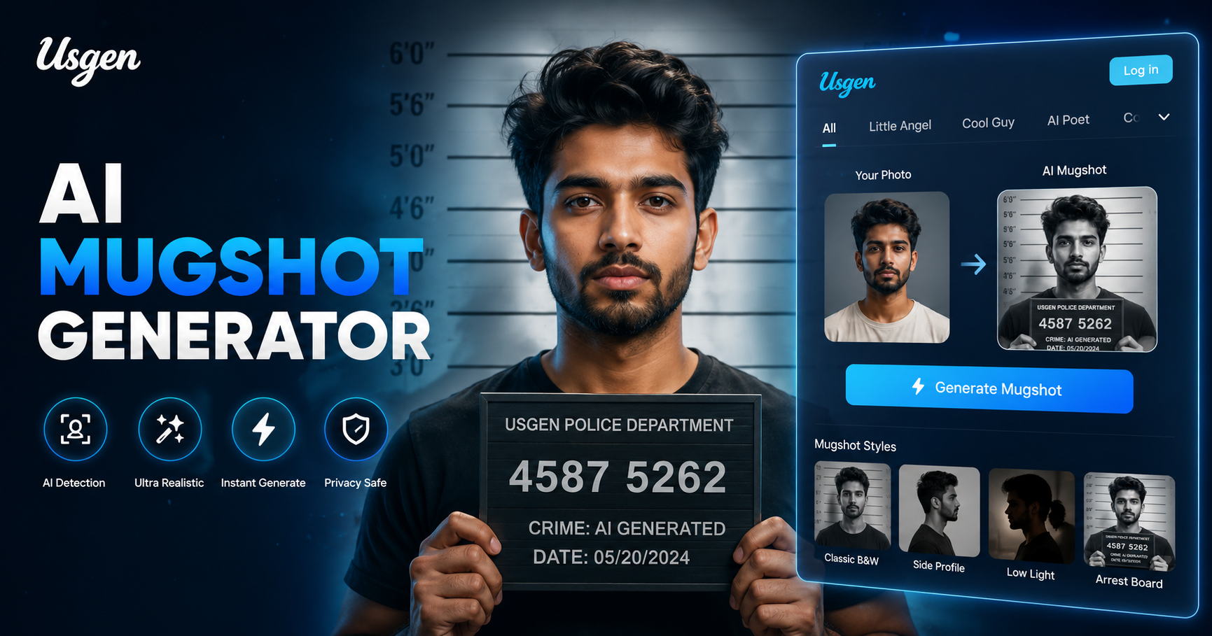 AI Mugshot Generator