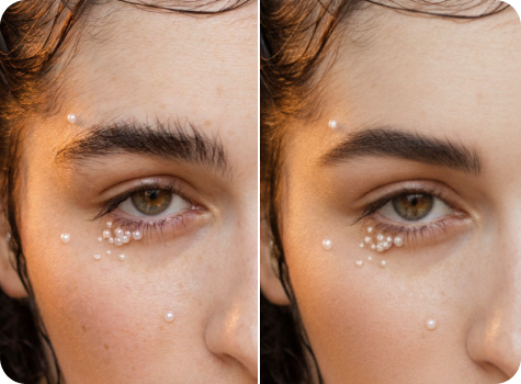 AI mapping eyebrow structure on a face