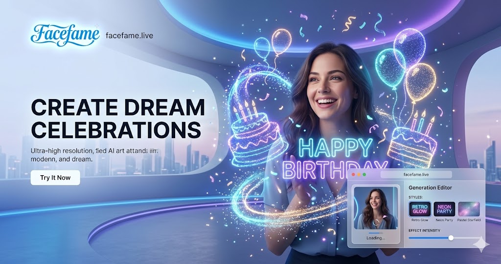 AI Birthday Party Video Effect