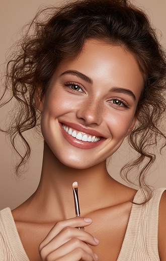 Gallery of different AI eyebrow filter styles