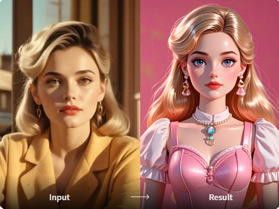 Transformasi filter Barbie yang realistis