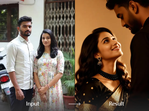 AI generated cinematic date setting video scene
