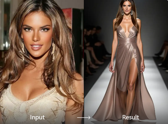 Fashion designer using AI to visualize sketches