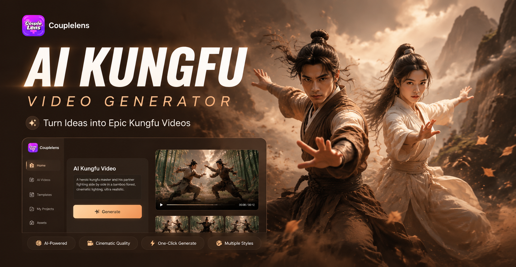 AI Kungfu Video Generator