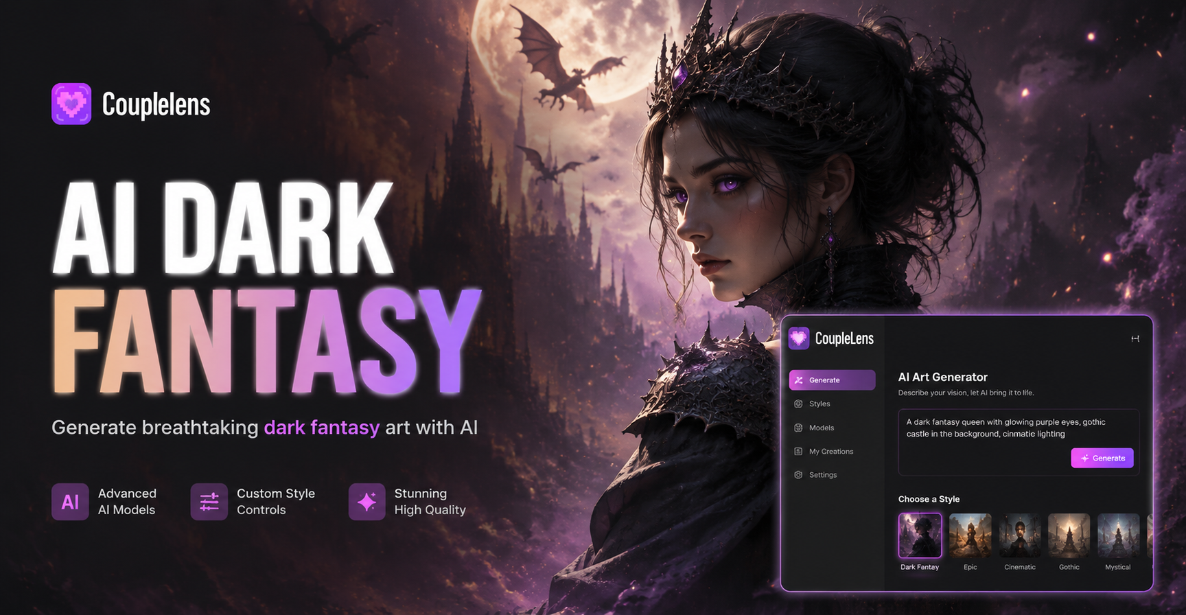 AI Dark Fantasy Art Generator
