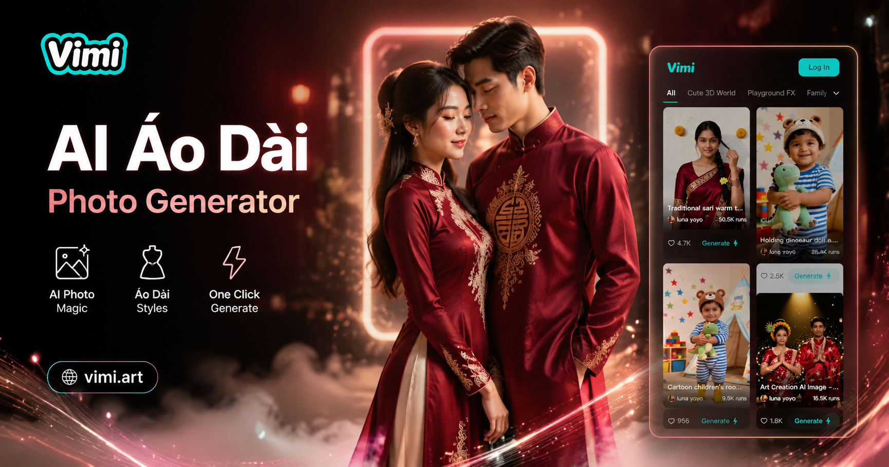 Áo Dài Paar-Foto-Generator