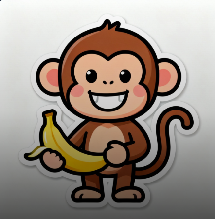 Realistic monkey portrait in a suit and tie