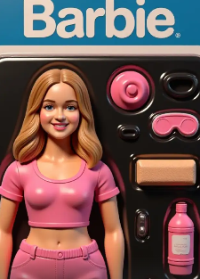 Classic pink Barbie style transformation