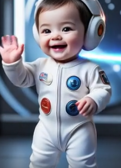 Vintage baby photo style
