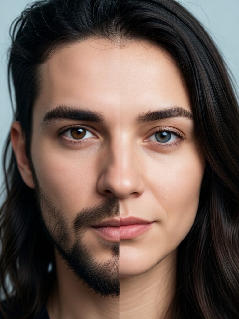 Professional portrait face swap