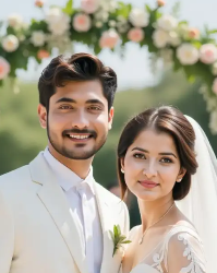 Celestial wedding with starry night theme and moon decor