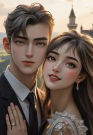 Underwater kingdom kiss AI generated video