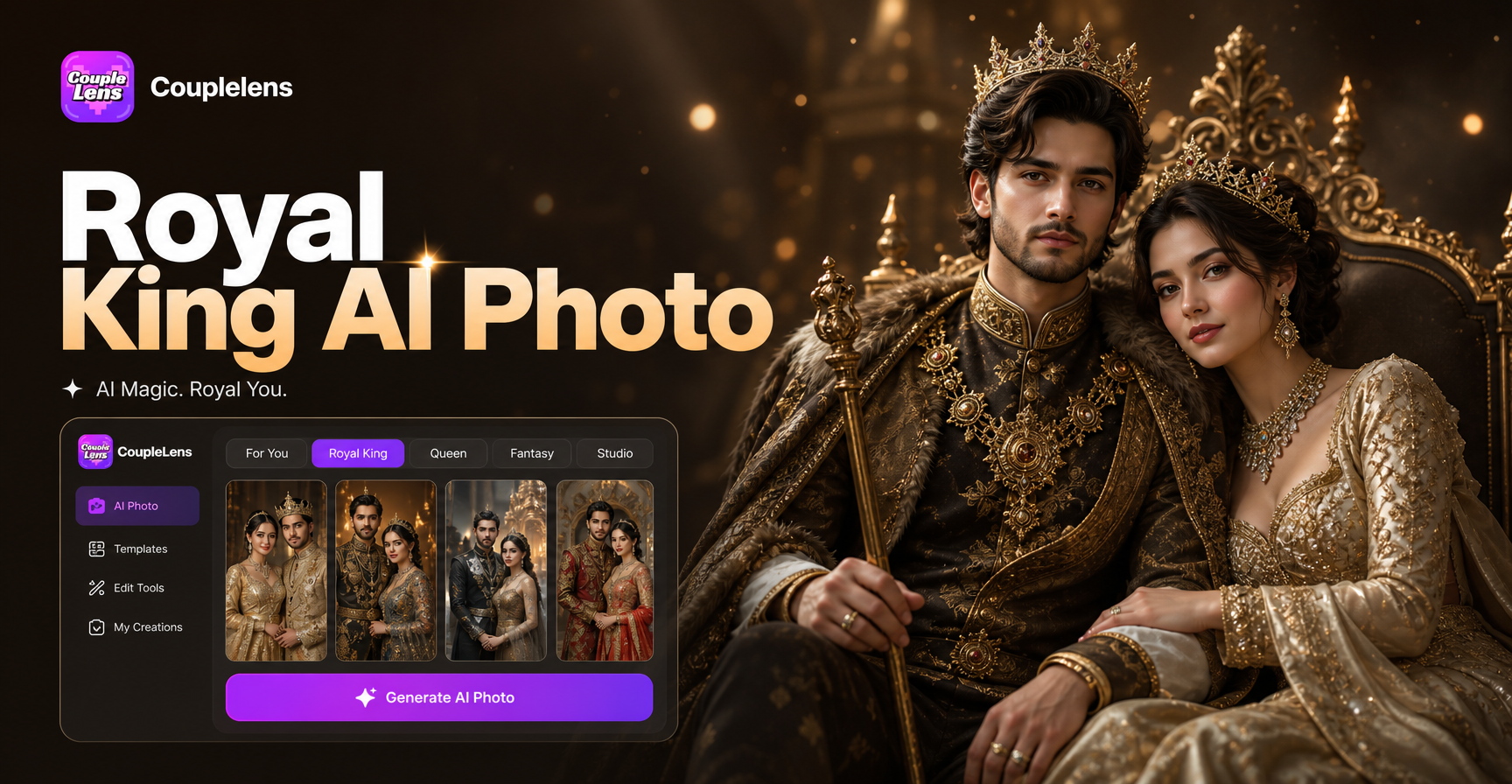 Royal King AI Photo