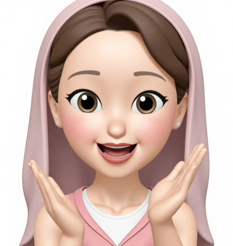 A wearing pink veil girl's emoji