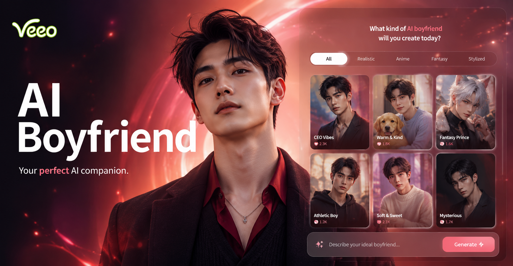 AI boyfriend generator virtual companion creation