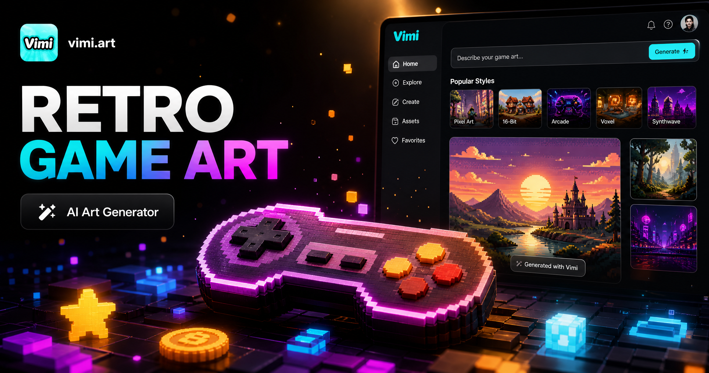 Retro Game Art Generator