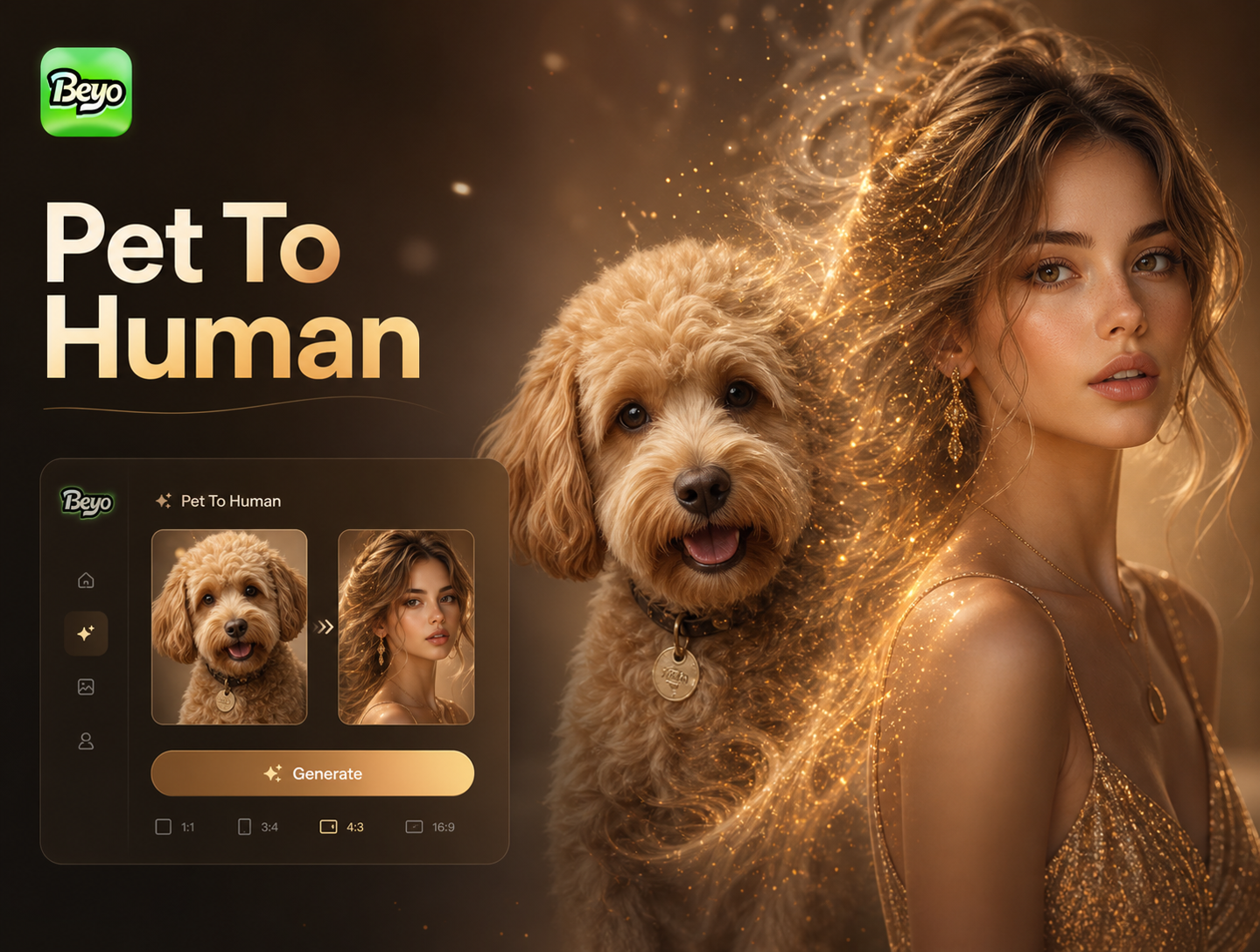 Fantasy human warrior created from a German Shepherd dog image