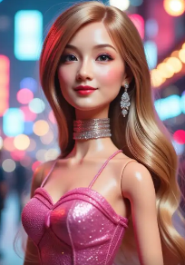 Anime inspired Barbie AI filter