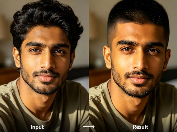 AI generated high taper fade haircut