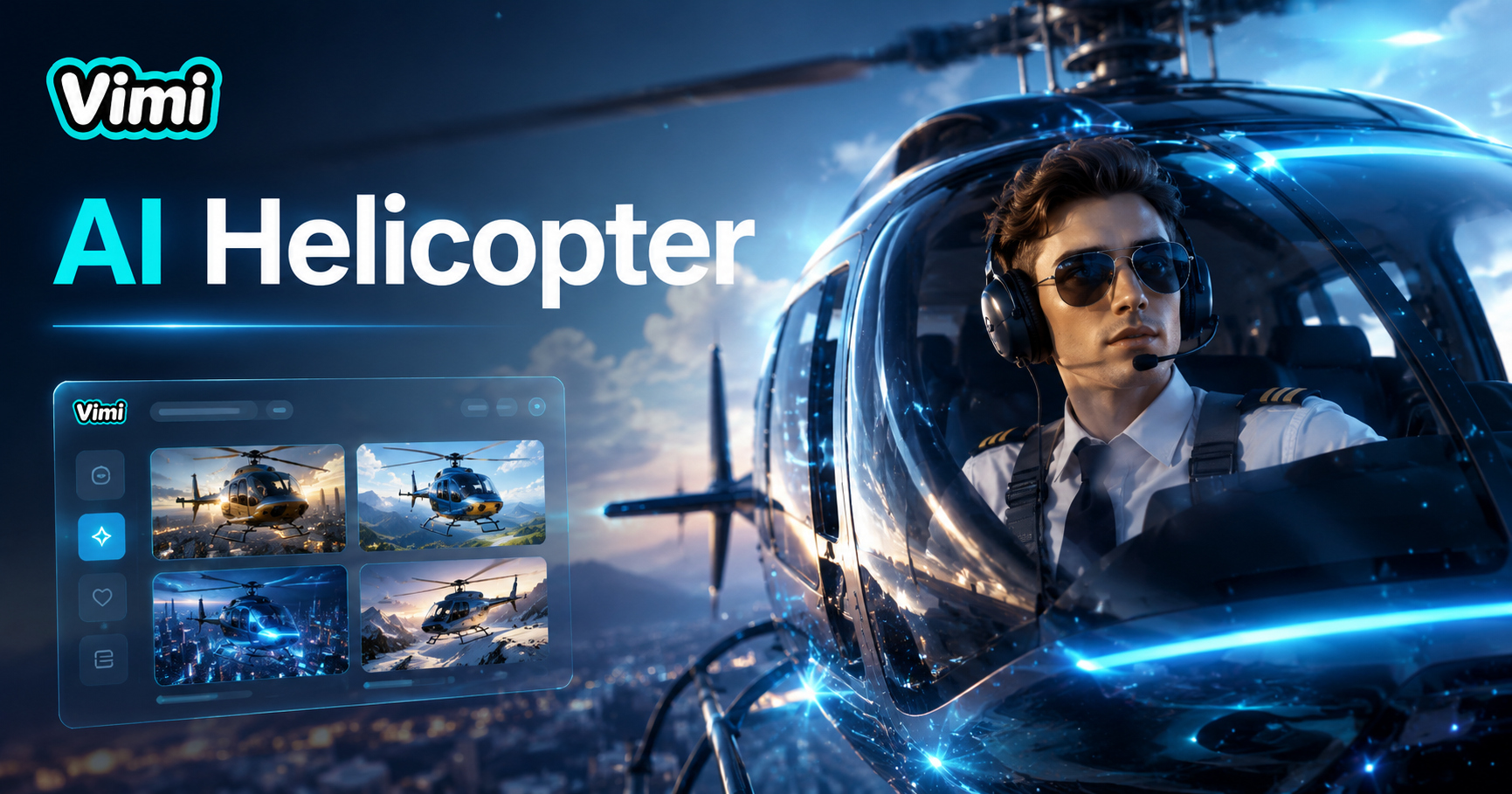 Pembuat Gambar AI Mengemudikan Helikopter
