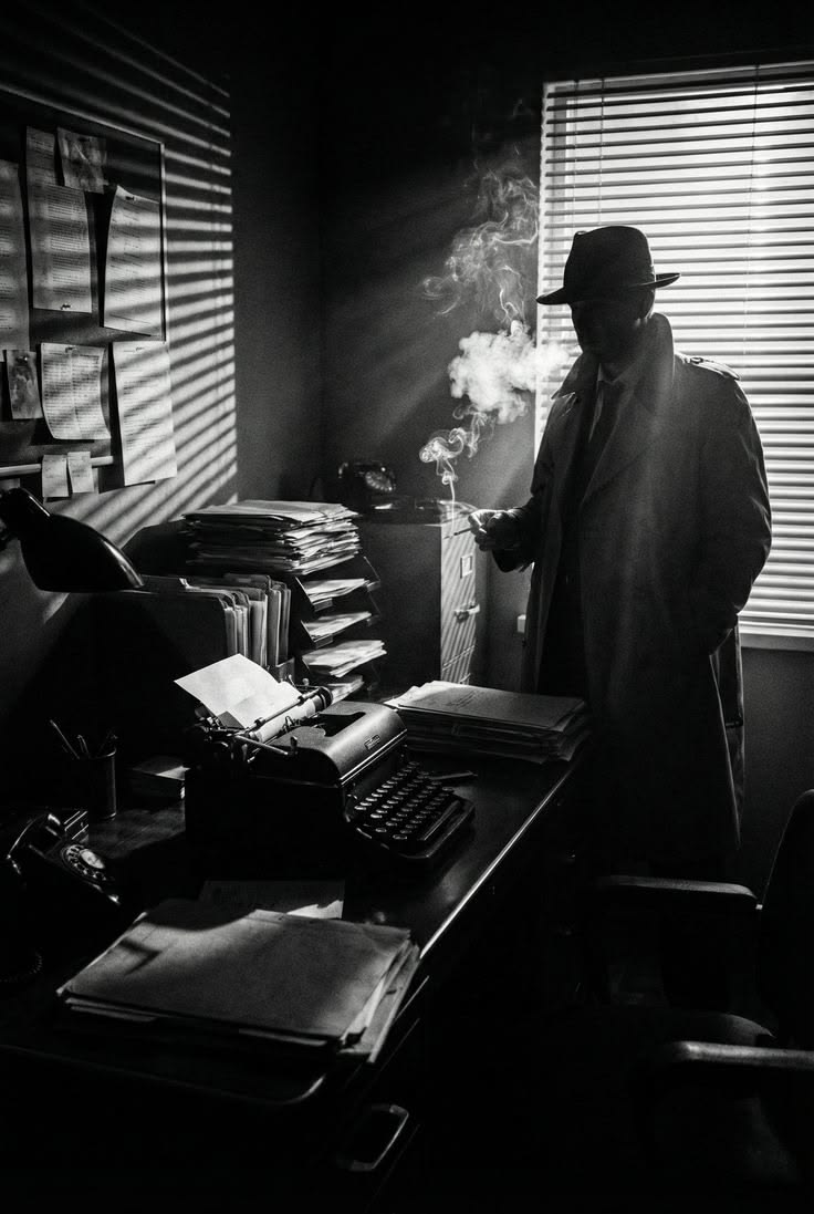 Film-Noir-Charakterporträt-Transformation