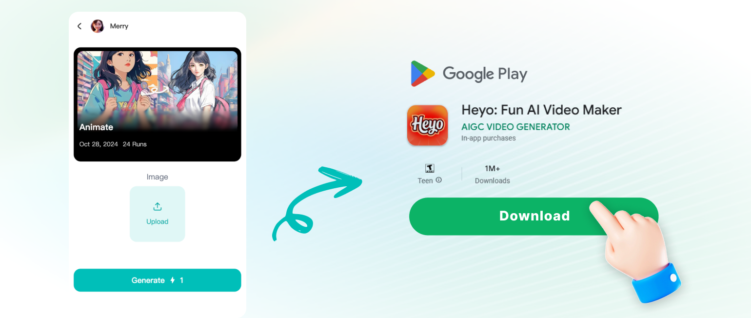 Heyo-App für AI-Tanzgenerierung herunterladen