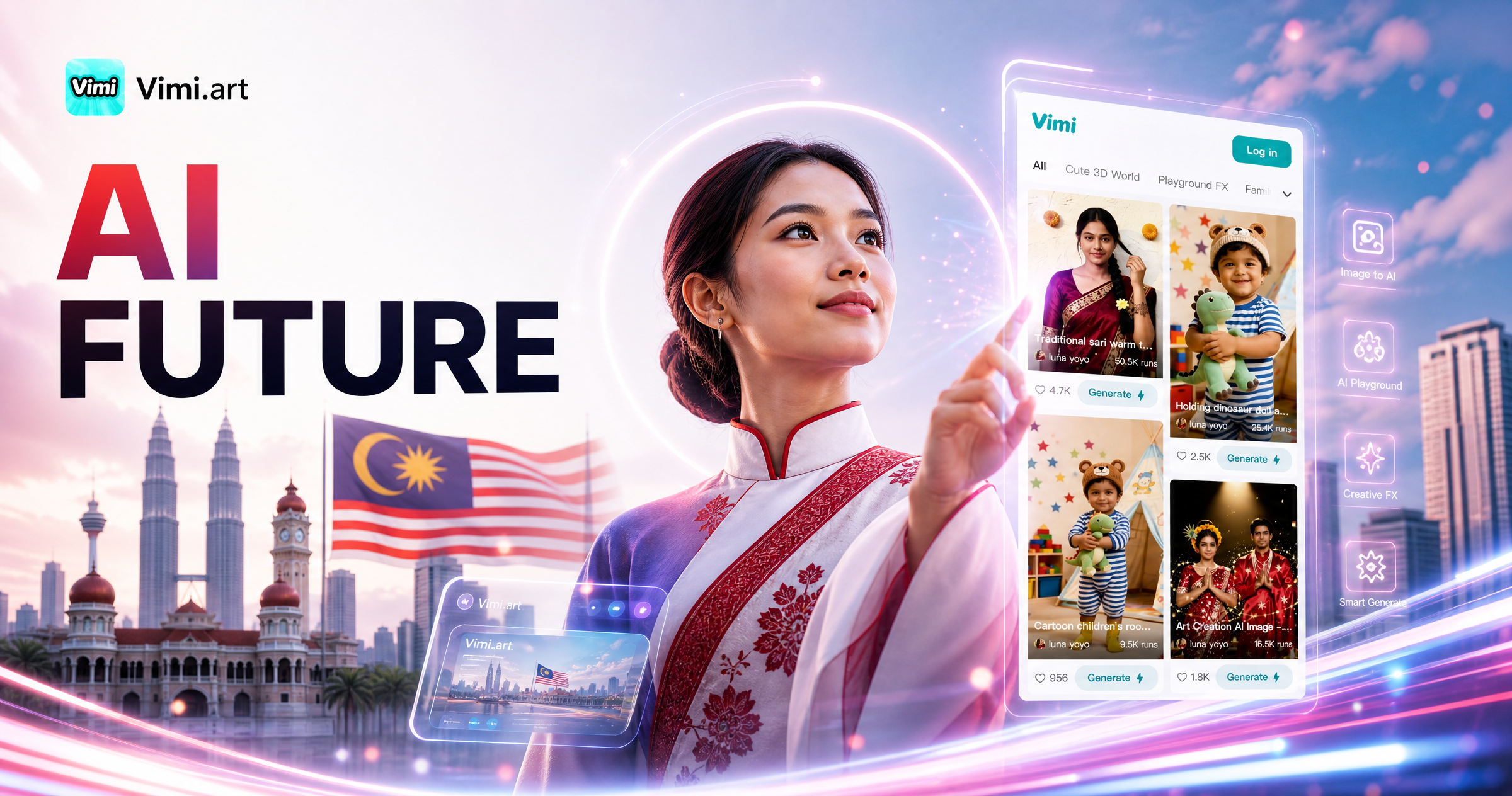 Vimi Malaysia Madani AI Poster: Design Official Look Posters with AI