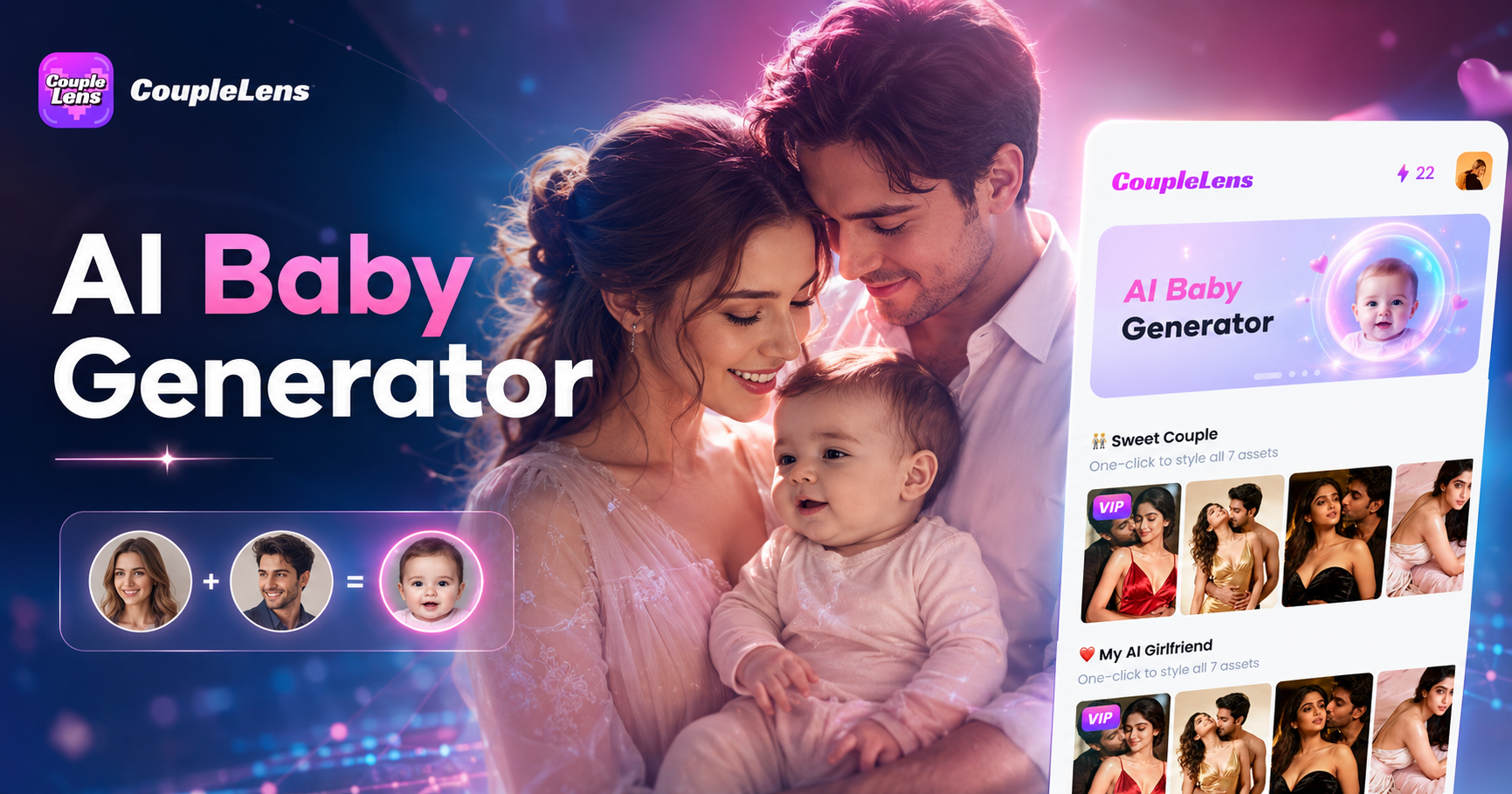 Gerador de Bebê com IA: Veja Como Seria Seu Bebê com o CoupleLens