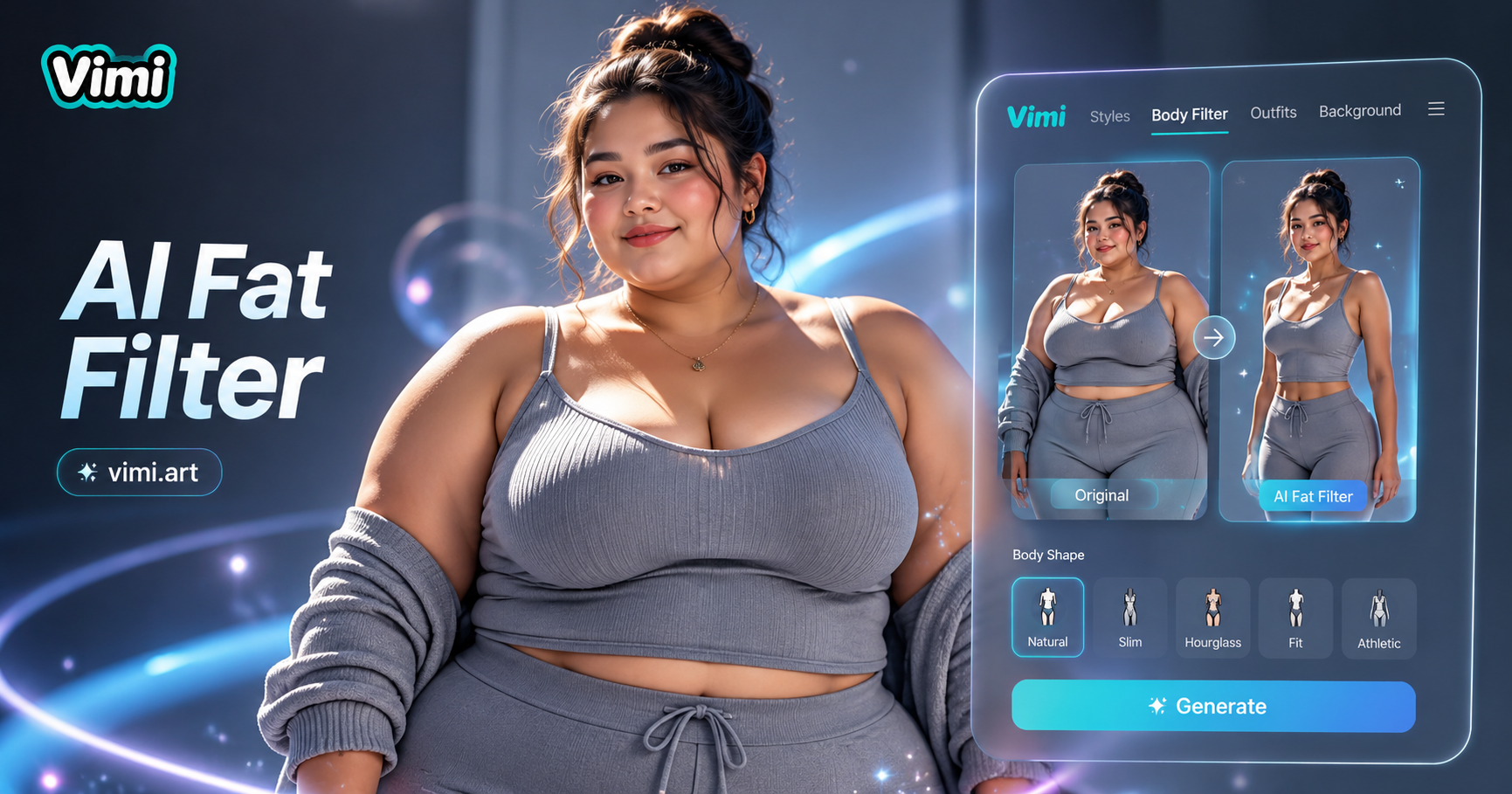 Vimi AI Fat-Filter: Fügen Sie Ihren Fotos zum Spaß gesundes Gewicht hinzu