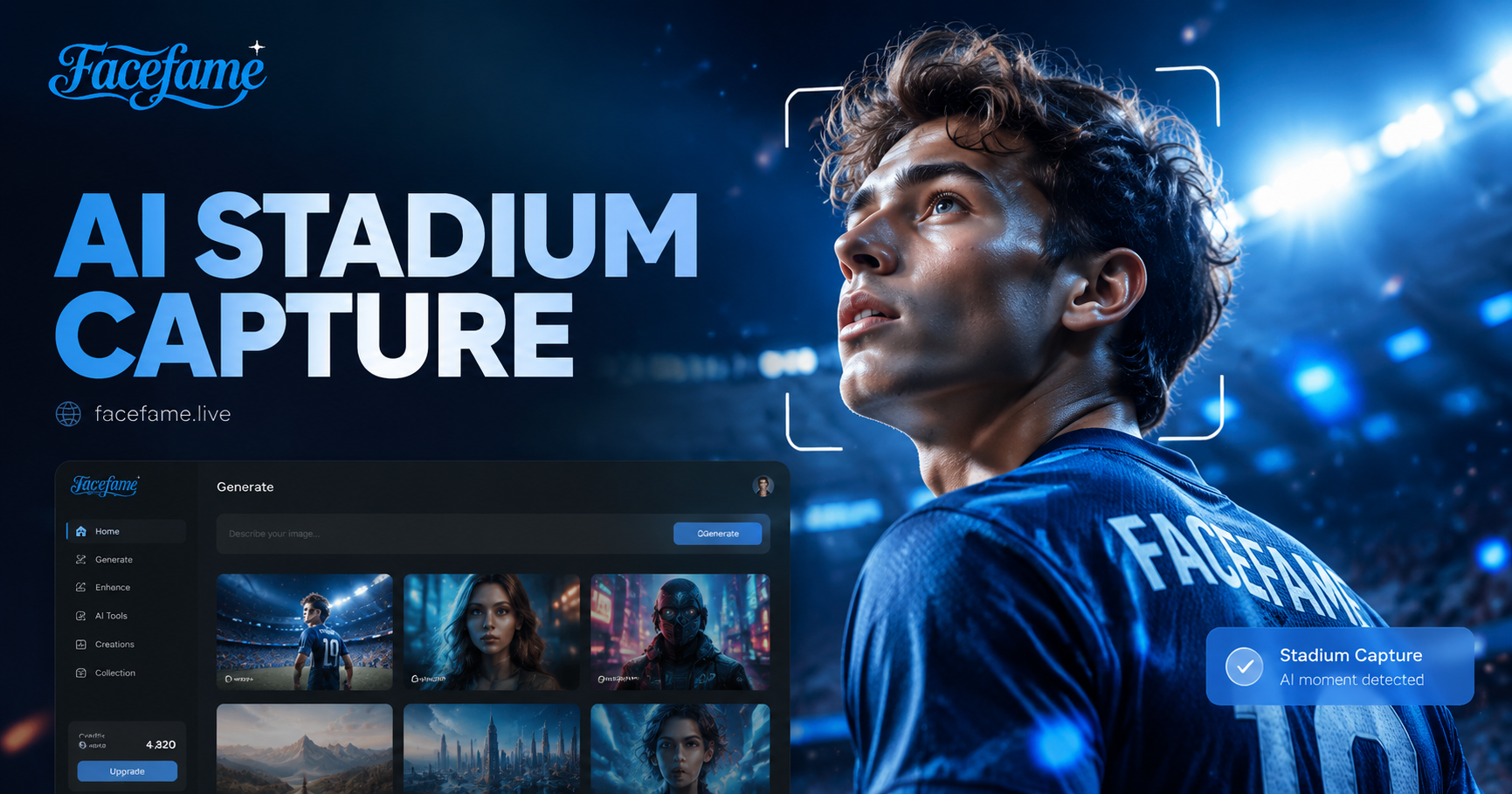 KI-Stadionkamera-Effekt-Generator