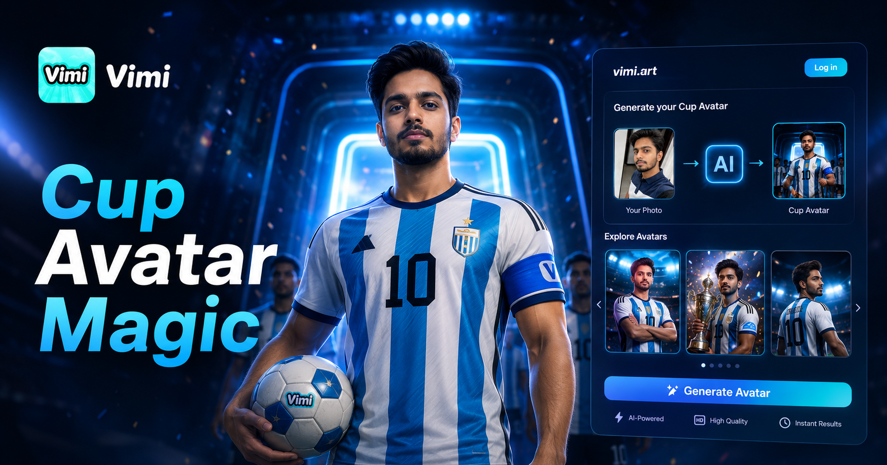 Buat Avatar Piala Dunia AI Anda dengan Aplikasi Vimi