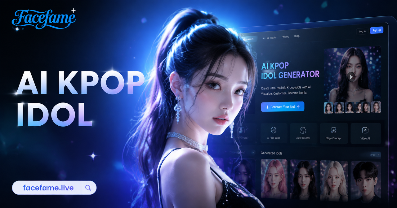 Генератор K-pop айдолов на ИИ | Создайте свой K-pop образ