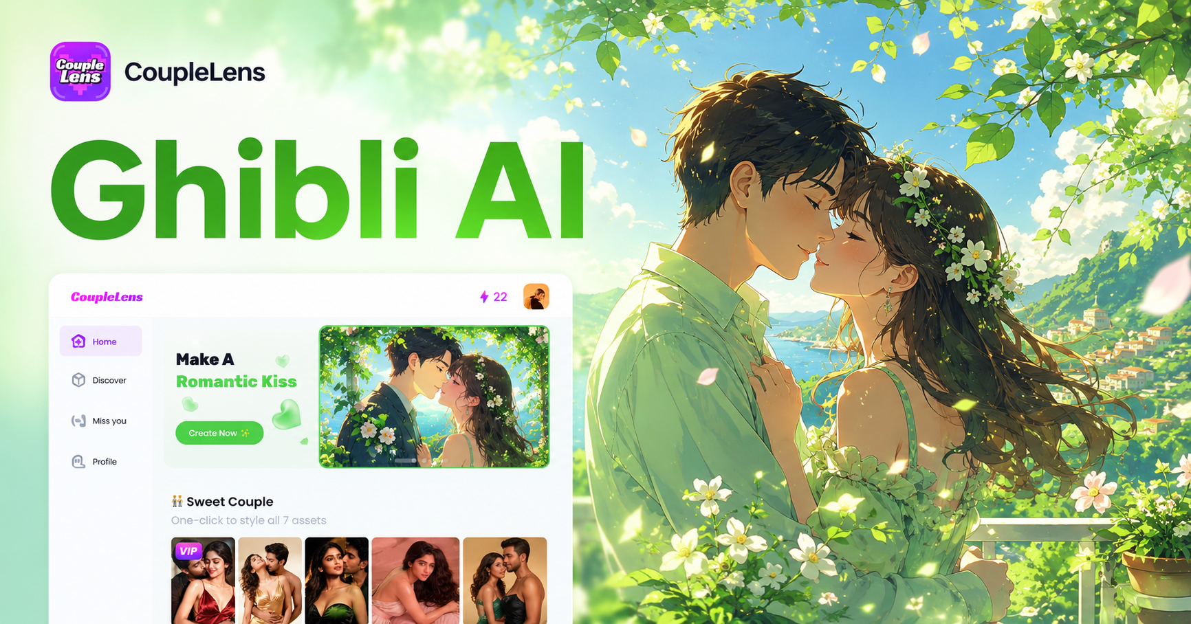 Ghibli KI: Erstellen Sie Studio Ghibli Bilder mit CoupleLens